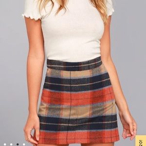 Plaid Mini Skirt